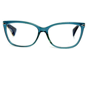 RAG & BONE RNB3010 Eyeglasses Frames Teal‎ Full rim 54-15 Silver H20988